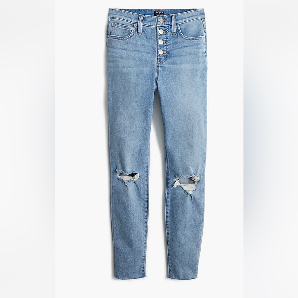 JCrew 10" high-rise skinny jean in all-day stretch